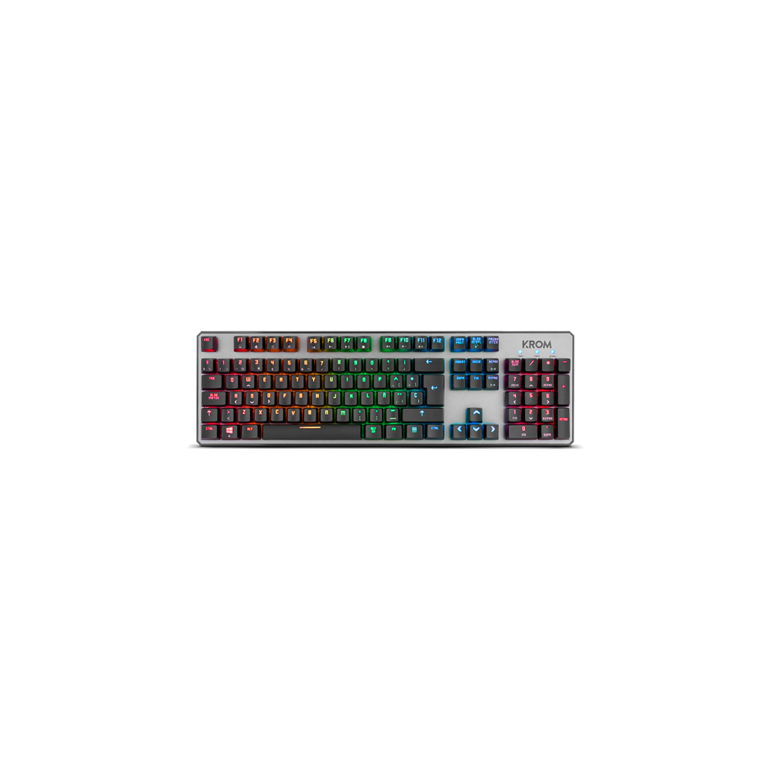 TECLADO GAMING KROM KERNEL USB RETROILUMINADO MECANICO NEGRO