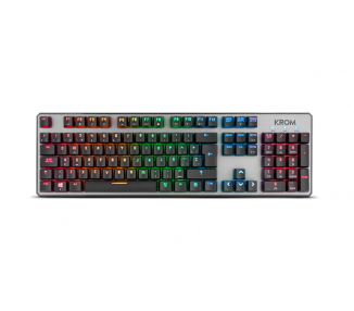 TECLADO GAMING KROM KERNEL USB RETROILUMINADO MECANICO NEGRO