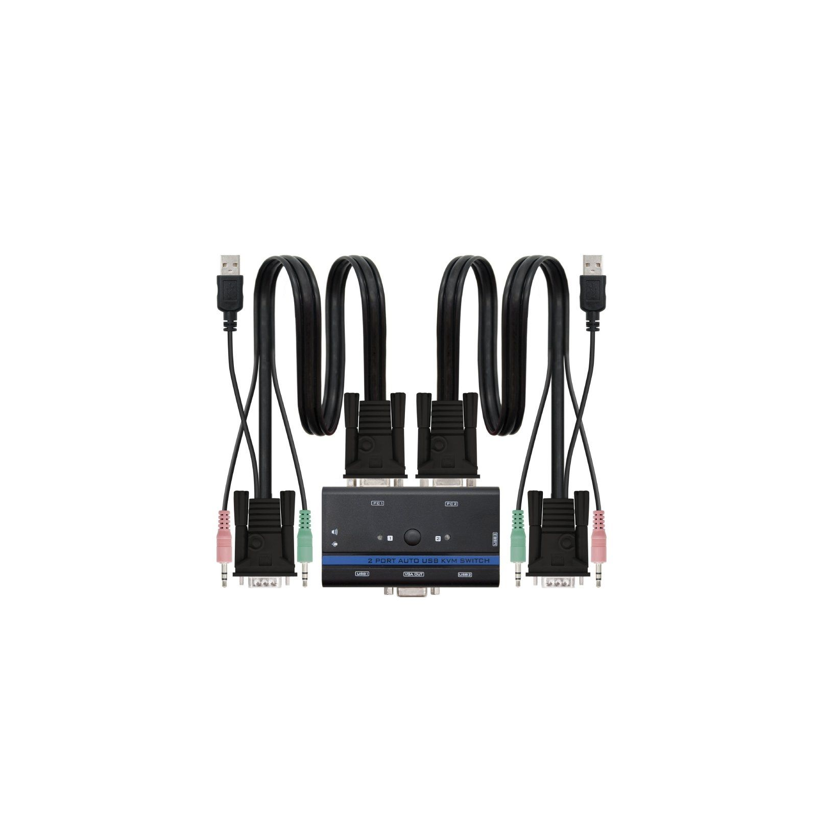 h2KVM VGA USB 1U 2PCcable negro h2pEste KVM switch es un dispositivo que puede controlar dos ordenadores con un solo teclado ra