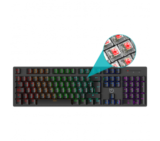 TECLADO GAMING HIDITEC GK400 ARGB MECANICO NEGRO