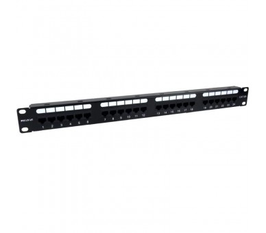 h2Patch panel 198243 24P PHASAK Cat6A UTP RJ45 DUAL 1U 8211 PU 2421 h2divEl PU 2421 es un bloque dual Cat 6A de 24 puertos dise