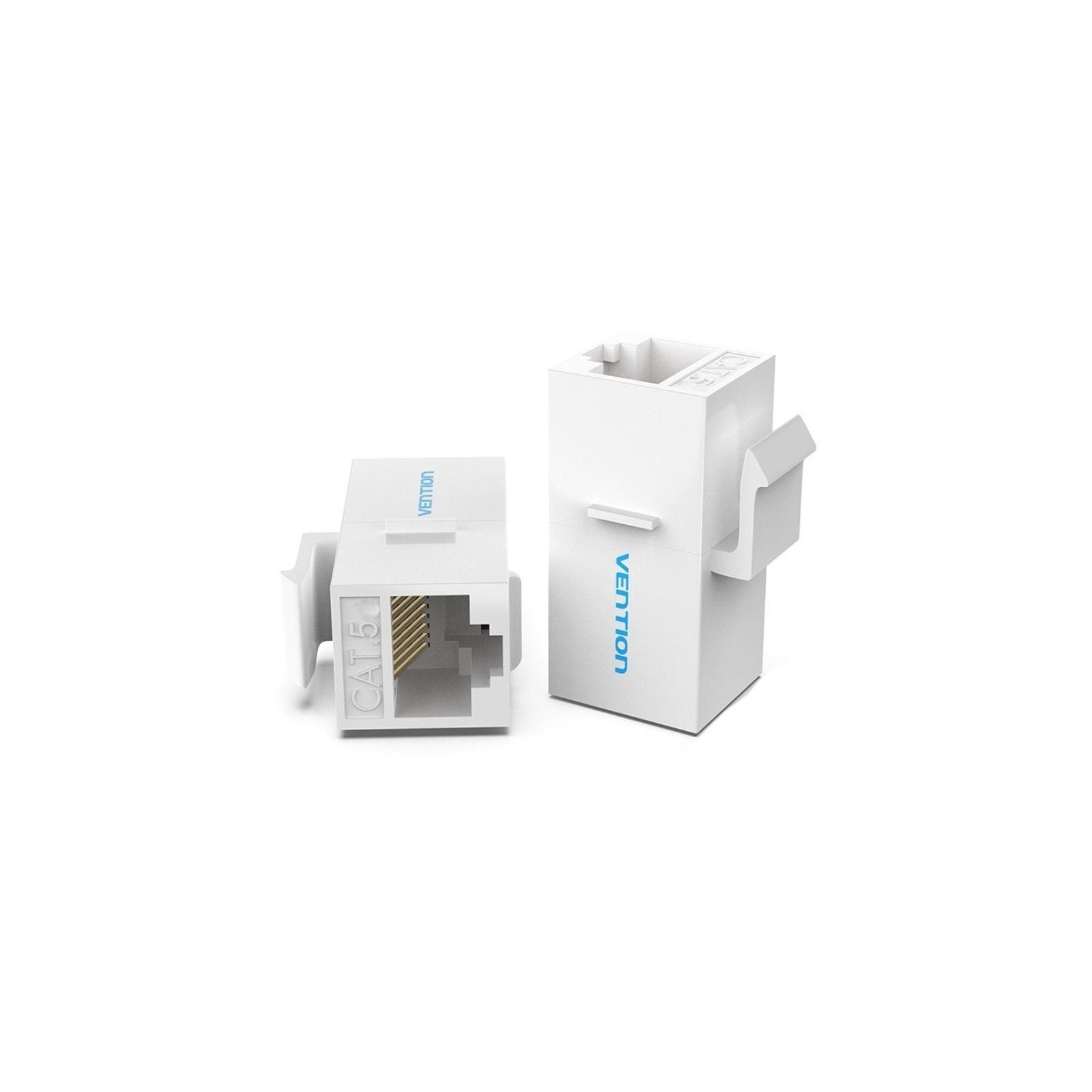 ph2Adaptador conector Vention vdd b07 w RJ45 cat5 h2pPara la conexion de 2 cables comprimidos Par Trenzado para extender o elim