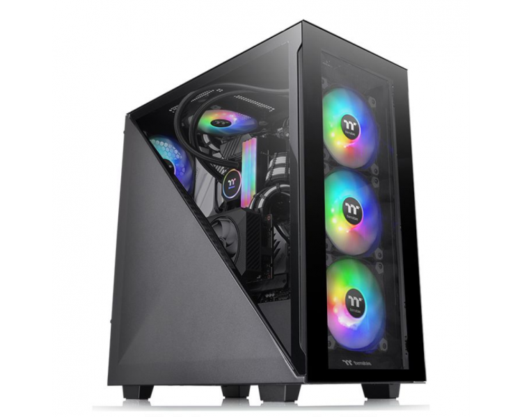 CAJA THERMALTAKE DIVIDER 300 TG ARGB ATX 2XUSB 32 SIN FUENTE NEGRO