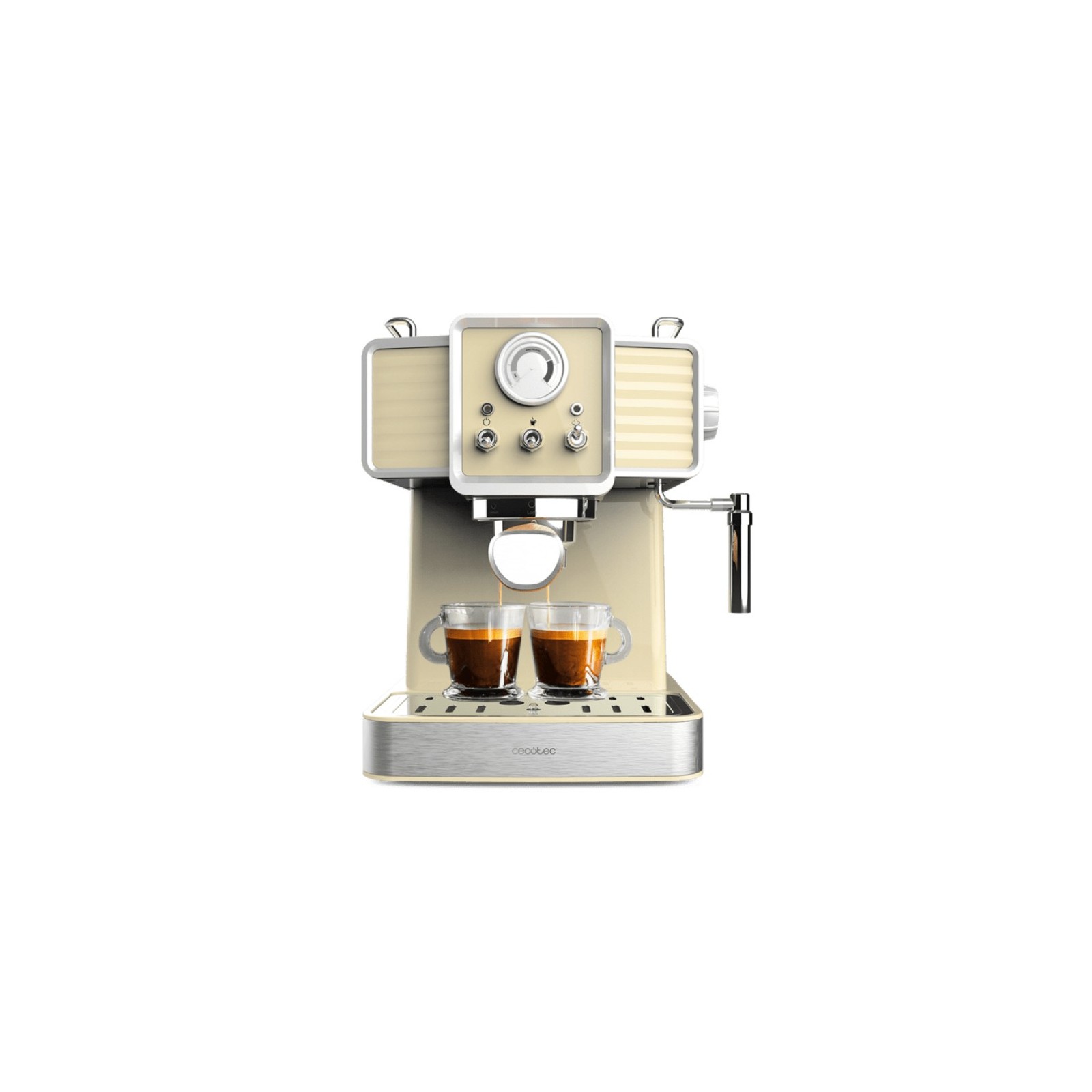 CAFETERA CECOTEC VINTAGE ESPRESSO 20 TRADIZIONALE LIGHT YELLOW