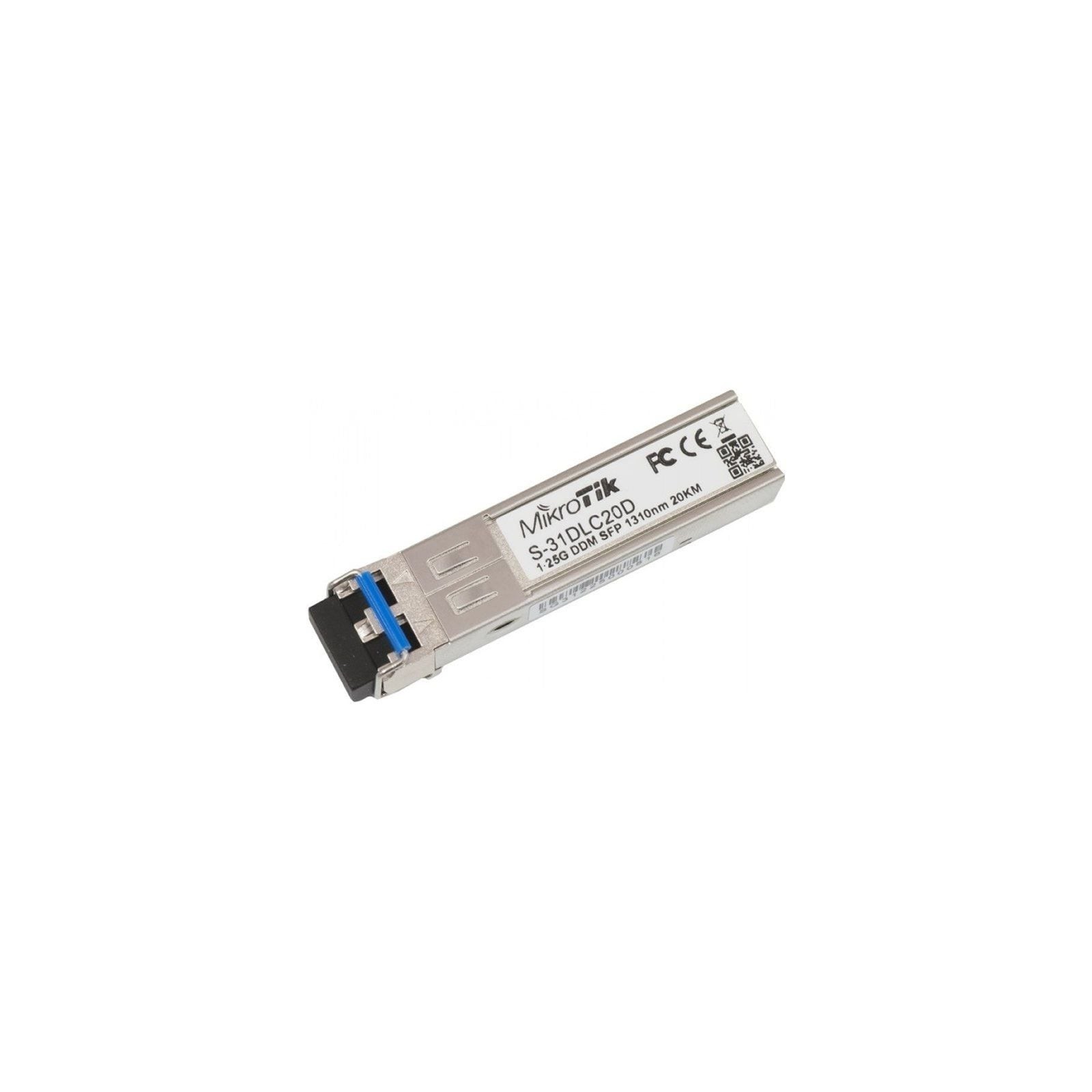 ph2Mikrotik S31DLC20D SFP module 125G SM 20km 1310nm h2S 31DLC20D es un transceptor SFP de 125G SFP 1310nm con conector Dual LC