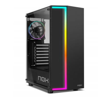 CAJA NOX INFINITY GAMA rgbRAINBOW ATX 1XUSB30 2XUSB20 NEGRO RGB