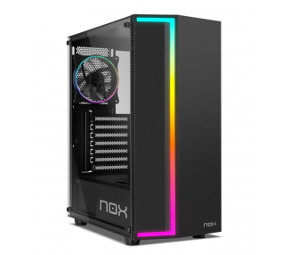 CAJA NOX INFINITY GAMA rgbRAINBOW ATX 1XUSB30 2XUSB20 NEGRO RGB