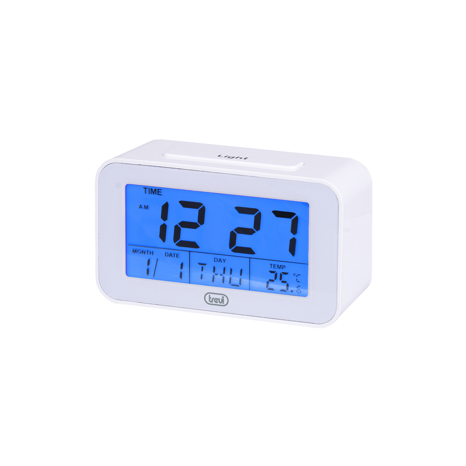 RELOJ DIGITAL CON ALARMA Y TERMoMETRO TREVI SLD 3P50 BLANCO