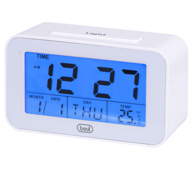 RELOJ DIGITAL CON ALARMA Y TERMoMETRO TREVI SLD 3P50 BLANCO