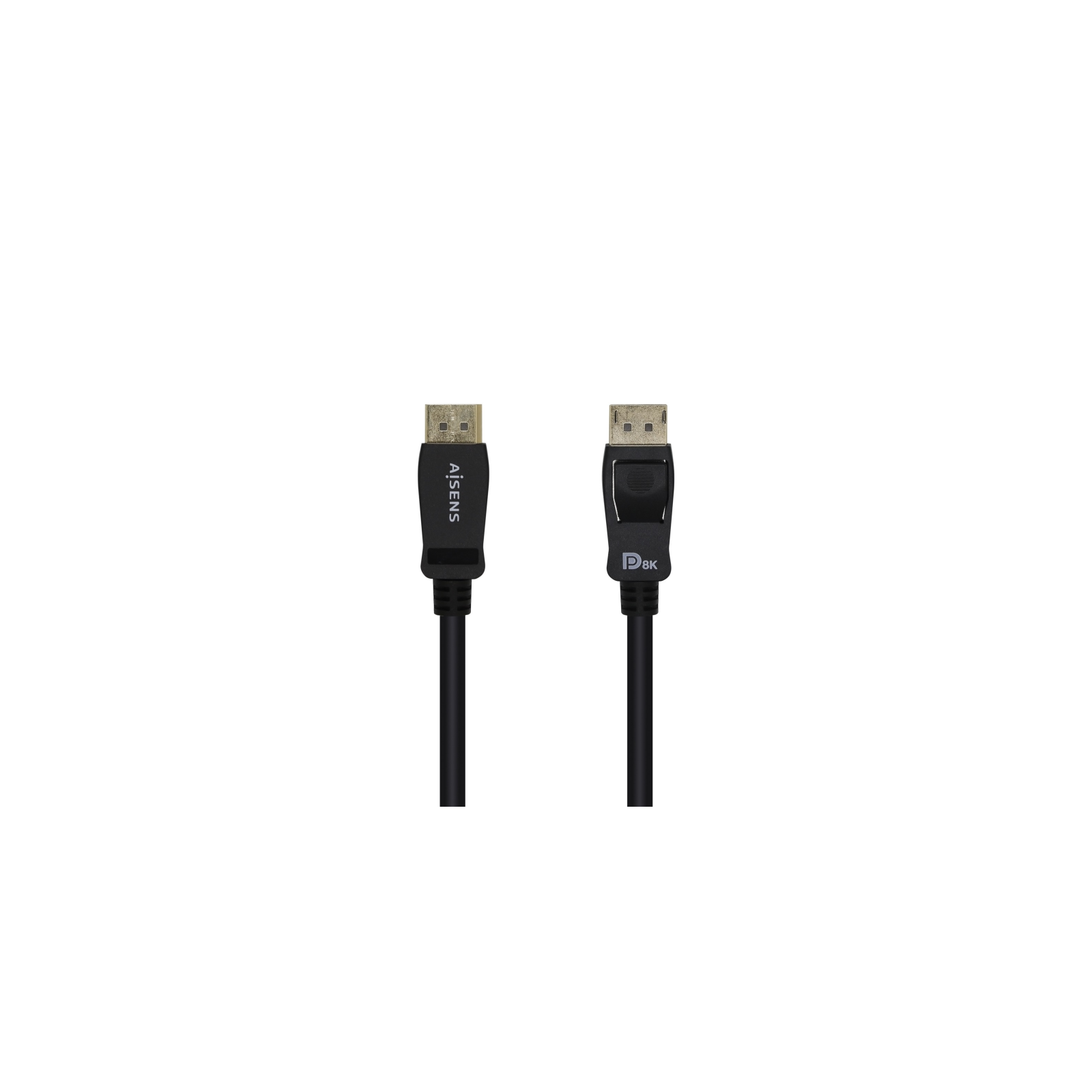 CABLE AISENS DISPLAYPORT CERTIFICADO V14 8K60HZ M M 20M NEGRO