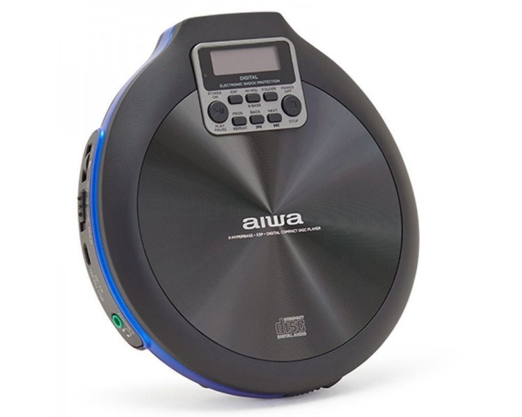 ph2Reproductor de CD CDR MP3 Aiwa Walk PCD 810BL h2Nuevo reproductor de CD portatil Tu reproductor de CD con todos los accesori