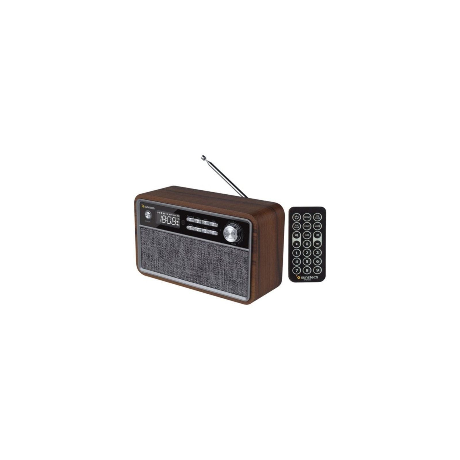 p pul liSintonizador de radio FM con 50 presintonias Material madera li liConexion inalambrica Bluetooth v42 Alcance hasta 10 m