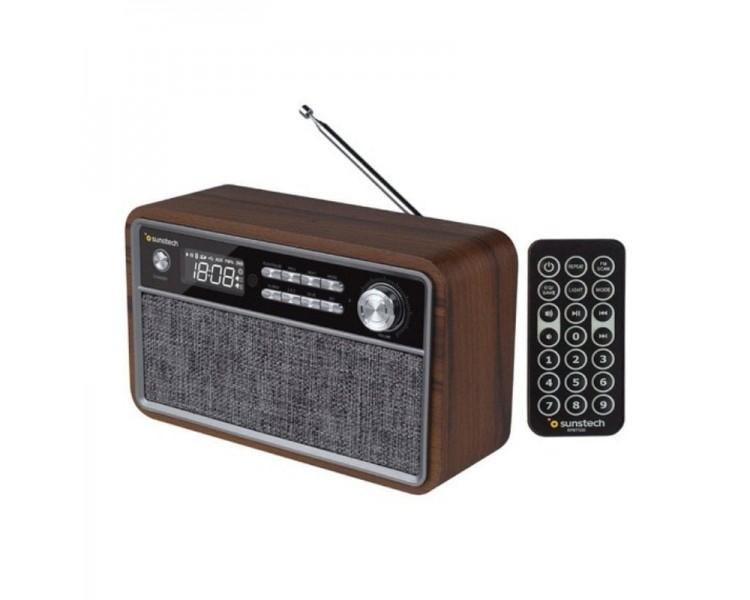 p pul liSintonizador de radio FM con 50 presintonias Material madera li liConexion inalambrica Bluetooth v42 Alcance hasta 10 m