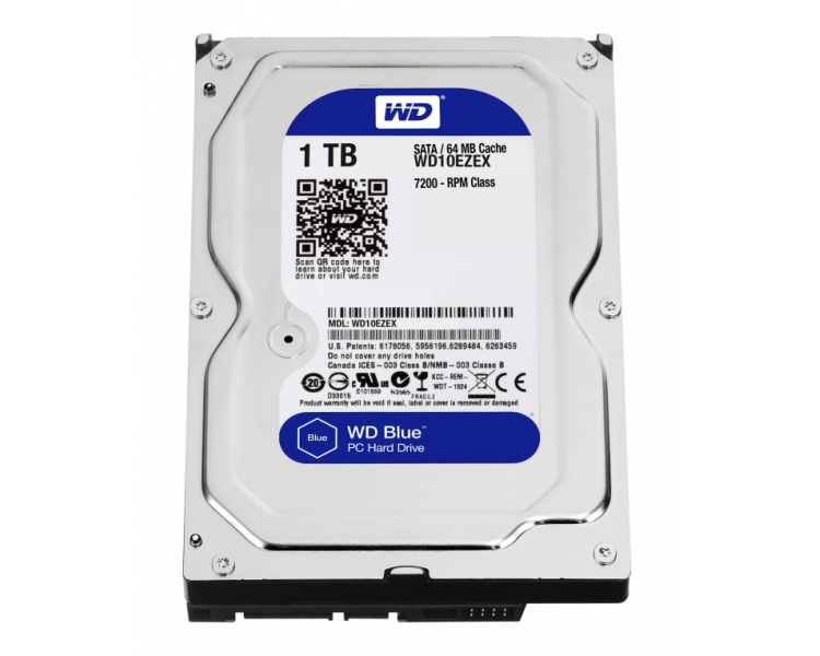 DISCO WD BLUE 1TB SATA3 64MB