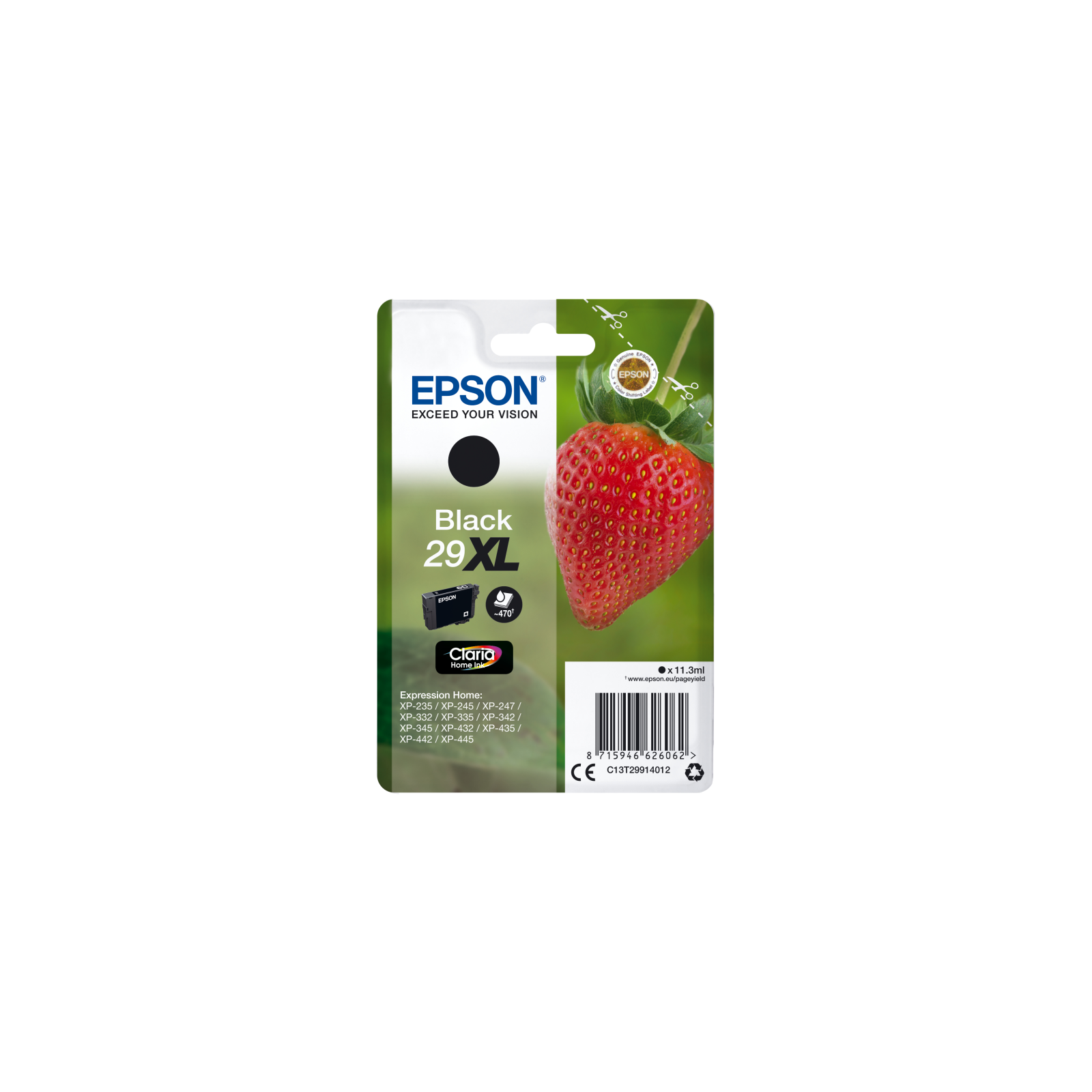 TINTA EPSON CLARIA 29 NEGRO XP235 XP332 XP335 XP432 XP435