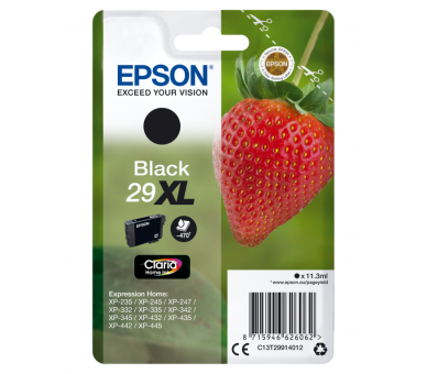 TINTA EPSON CLARIA 29 NEGRO XP235 XP332 XP335 XP432 XP435