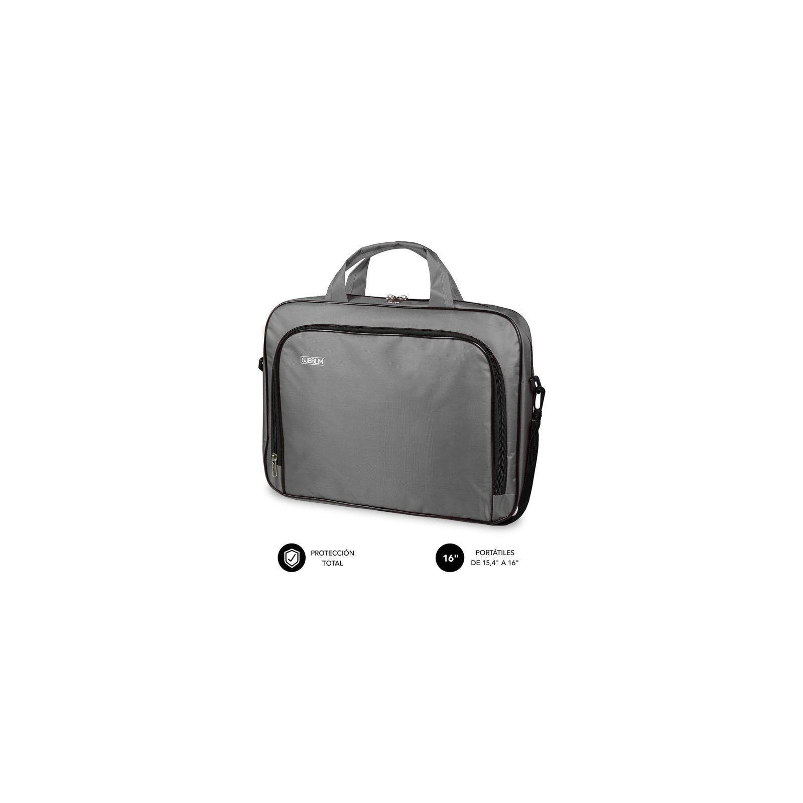 MALETIN SUBBLIM OXFORD LAPTOP BAG 154 16 GREY