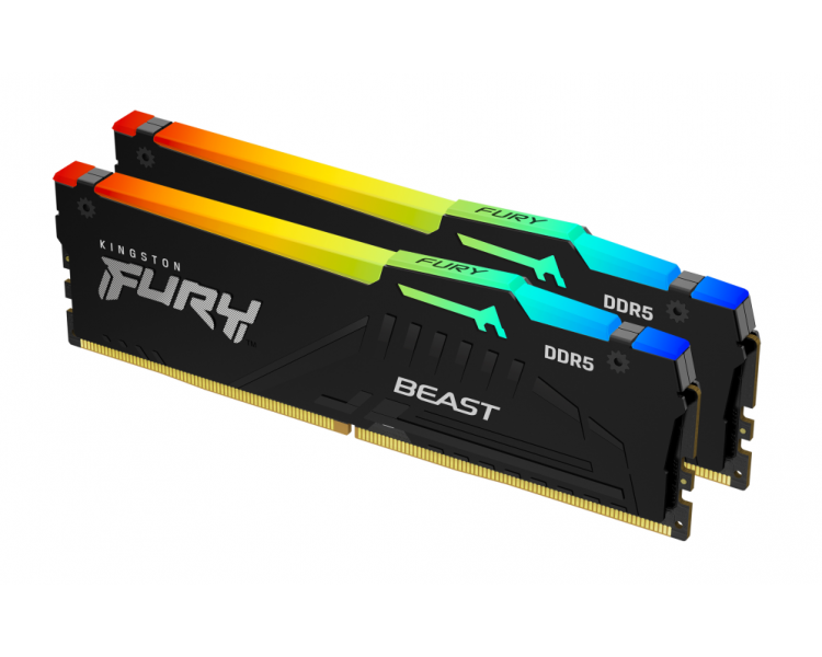 DDR5 KINGSTON 2X16GB 5200 FURY BEAST RGB