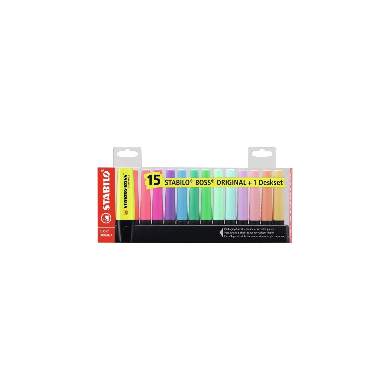 h2Fluorescente 70 blister de 15 unidades colores surtidos h2p pp pulliEl paquete contiene 9 colores fluorescentes y 6 colores p