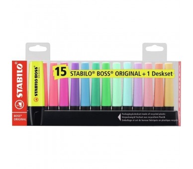 h2Fluorescente 70 blister de 15 unidades colores surtidos h2p pp pulliEl paquete contiene 9 colores fluorescentes y 6 colores p