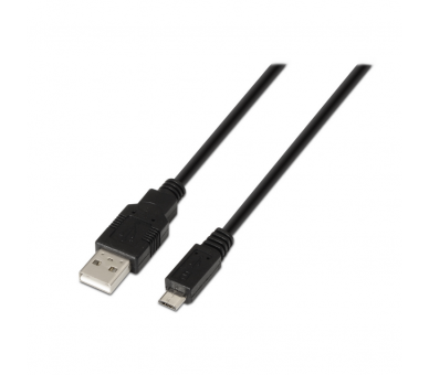 CABLE AISENS USB 20 TIPO A M MICRO B M NEGRO 08M