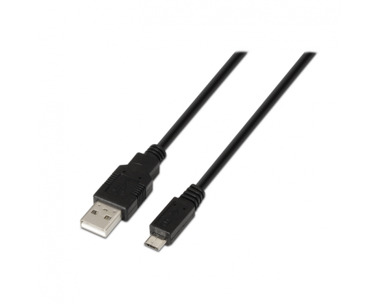 CABLE AISENS USB 20 TIPO A M MICRO B M NEGRO 08M