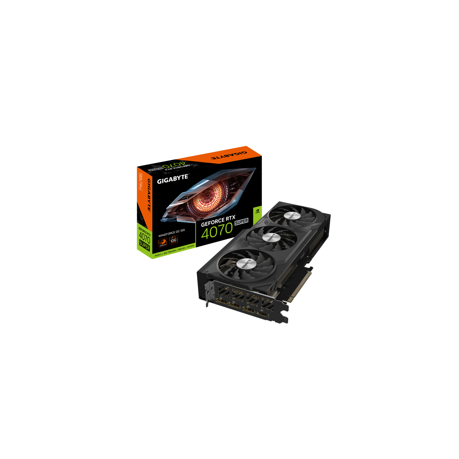 TARJETA GRAFICA GIGABYTE RTX 4070 SUPER WINDFORCE OC 12GB