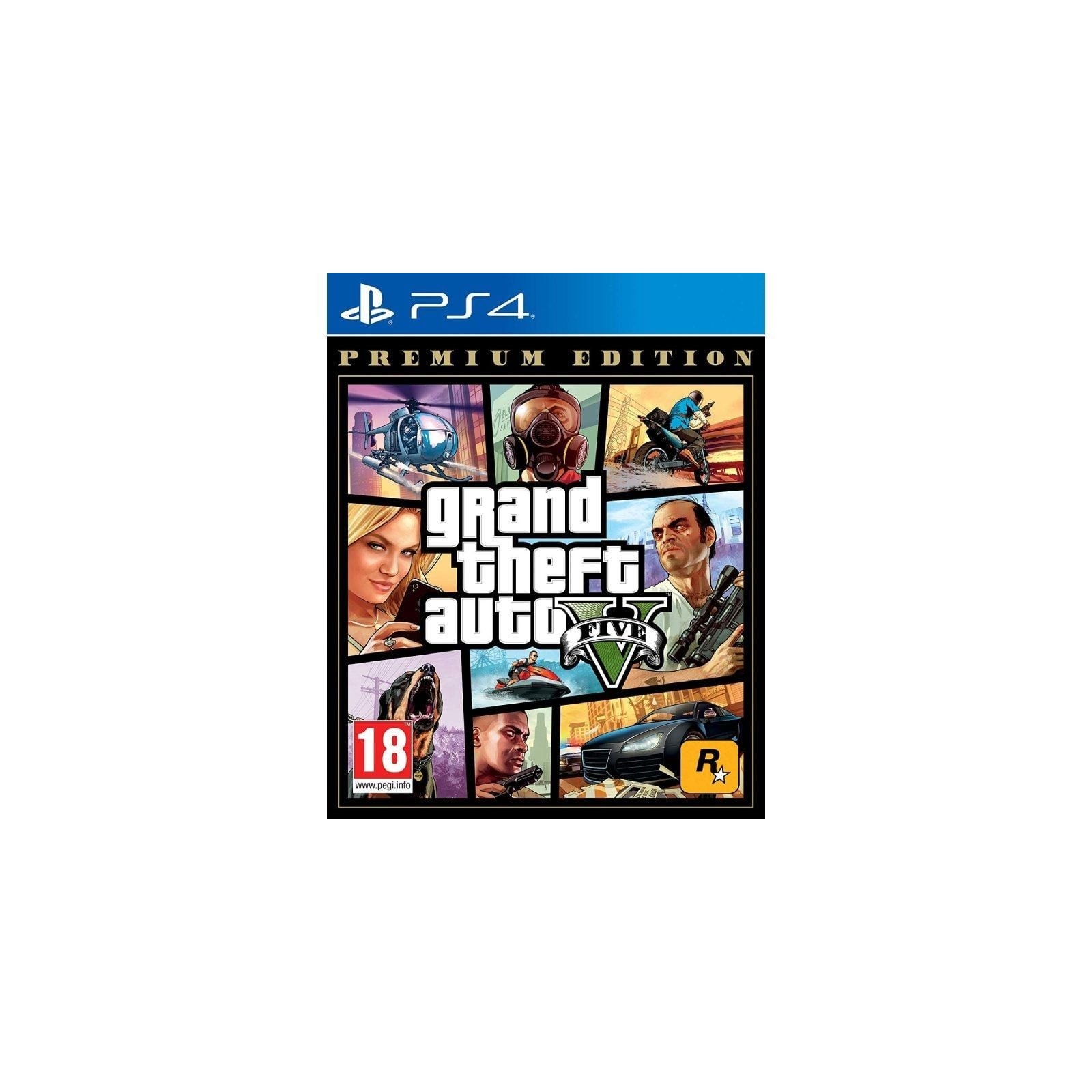 pGrand Theft Auto V Premium Online Edition para PlayStation 4incluye la experiencia completa de la historia de Grand Theft Auto