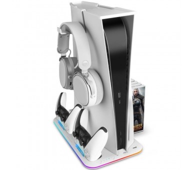 ph2SOPORTE MULTIFUNCIoN RGB PARA PS5 MPS5 B h2pEl soporte MPS5 B para PS5 es el accesorio de juego todo en uno perfecto que com