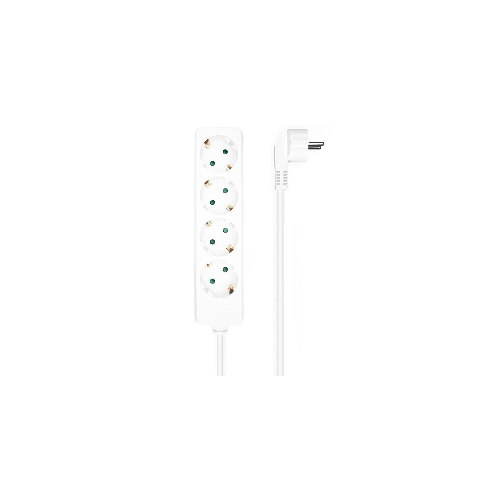 ph2AISENS BASE MULTIPLE 4 TOMAS SIN INTERRUPTOR CON CABLE 3x15MM2 BLANCO 14M h2ul liBase multiple Regleta de enchufes 4 tomas s