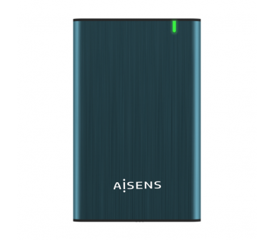 AISENS CAJA EXTERNA 25 ASE 2525PB 95MM SATA A USB 30 31 GEN1 AZUL PACIFICO