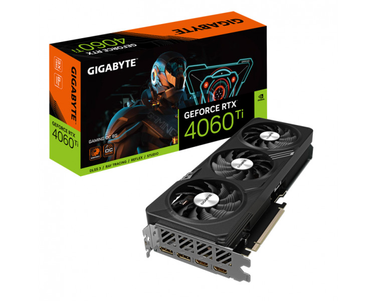 TARJETA GRAFICA GIGABYTE RTX 4060 TI GAMING OC 8GB