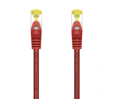 CABLE RED AISENS LATIGUILLO RJ45 LSZH CAT7 SFTP PIMF 25CM ROJO