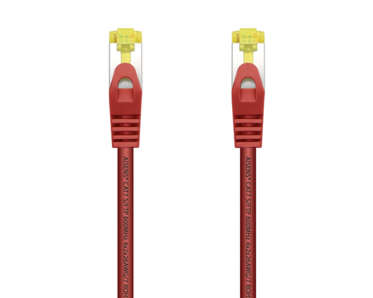 CABLE RED AISENS LATIGUILLO RJ45 LSZH CAT7 SFTP PIMF 25CM ROJO