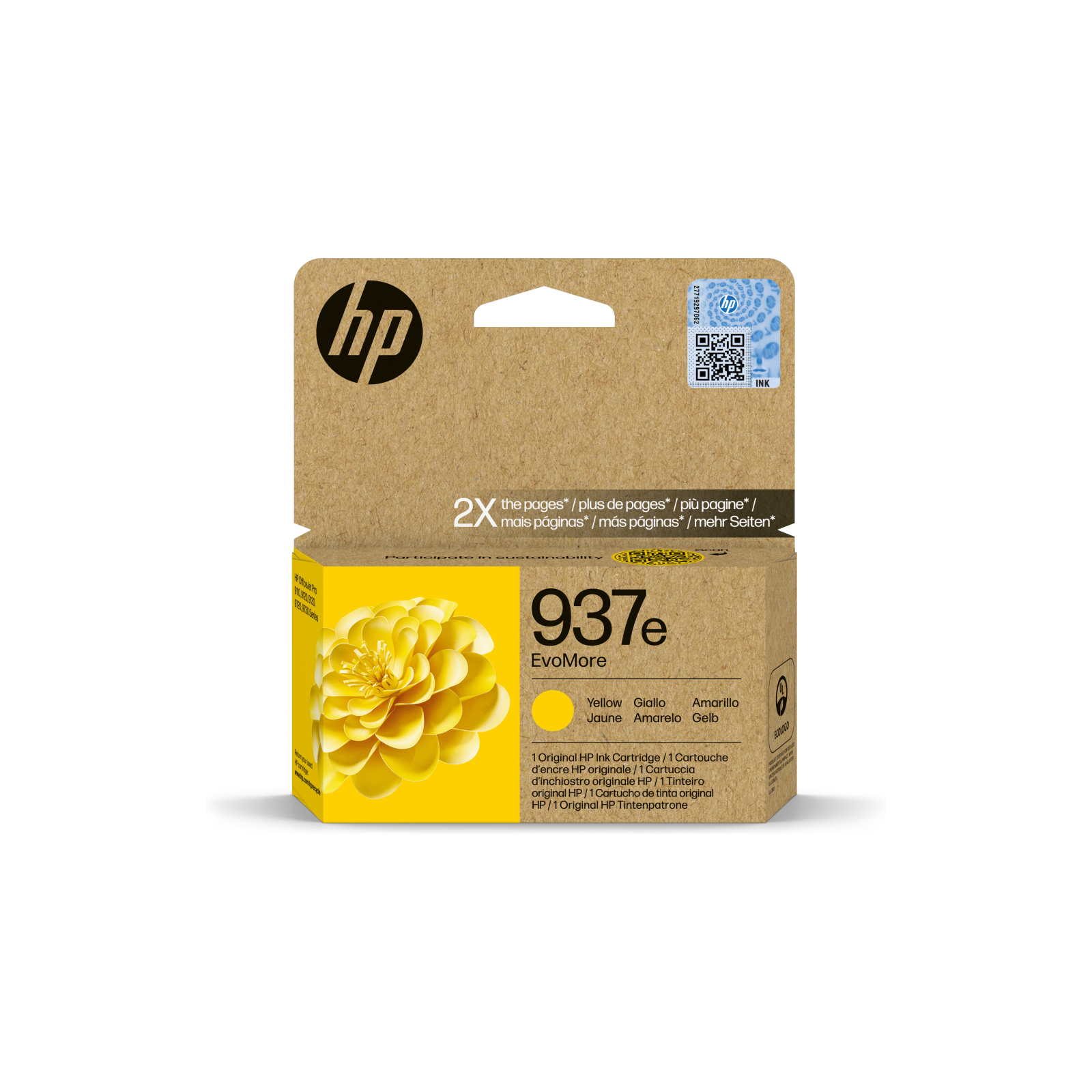 CARTUCHO DE TINTA HP 937E AMARILLO OFFICEJET PRO 9110B 9120