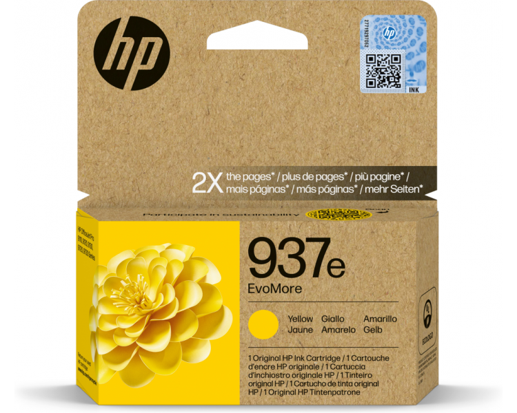 CARTUCHO DE TINTA HP 937E AMARILLO OFFICEJET PRO 9110B 9120