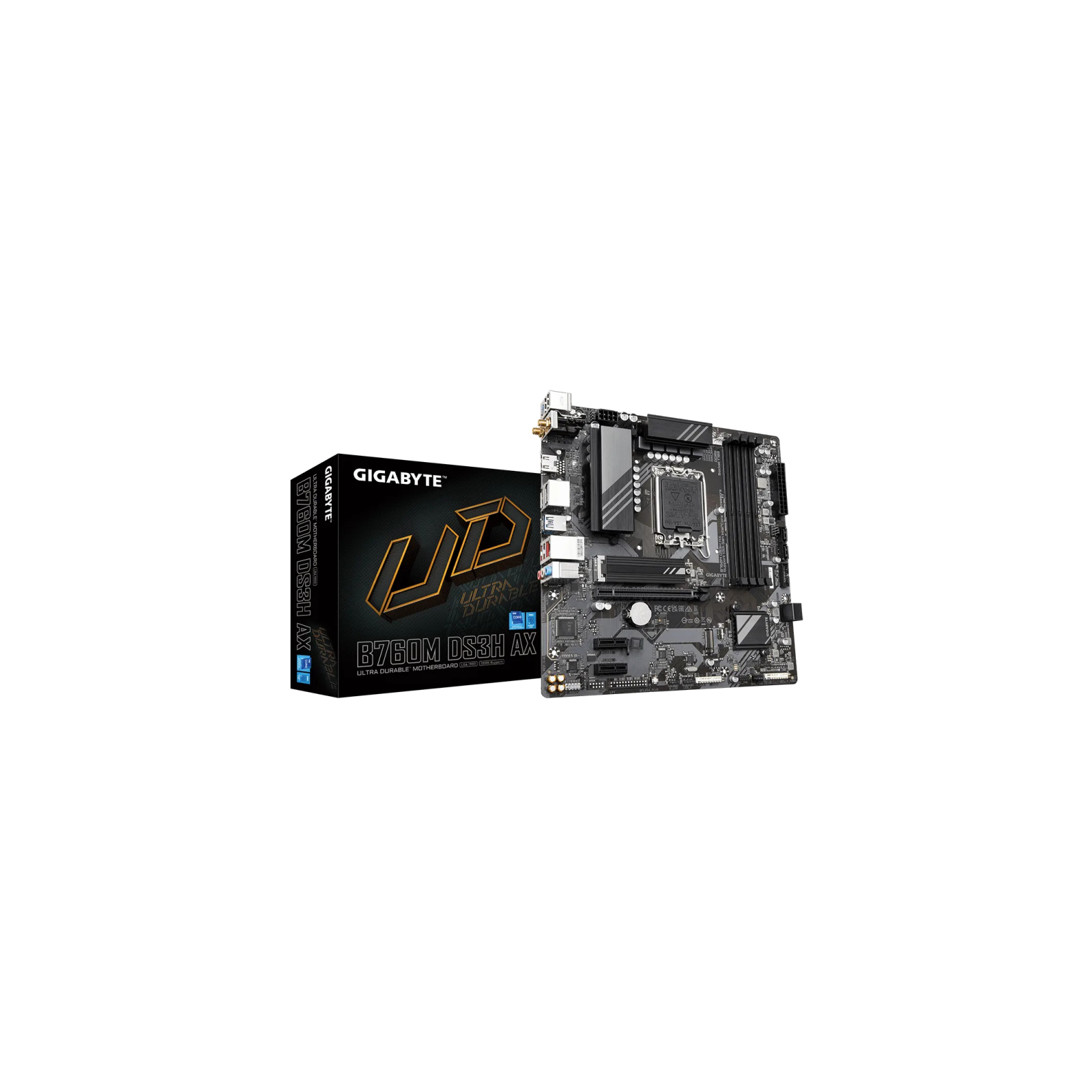 PLACA BASE GIGABYTE B760M DS3H AX G12 1700 MATX 4XDDR5