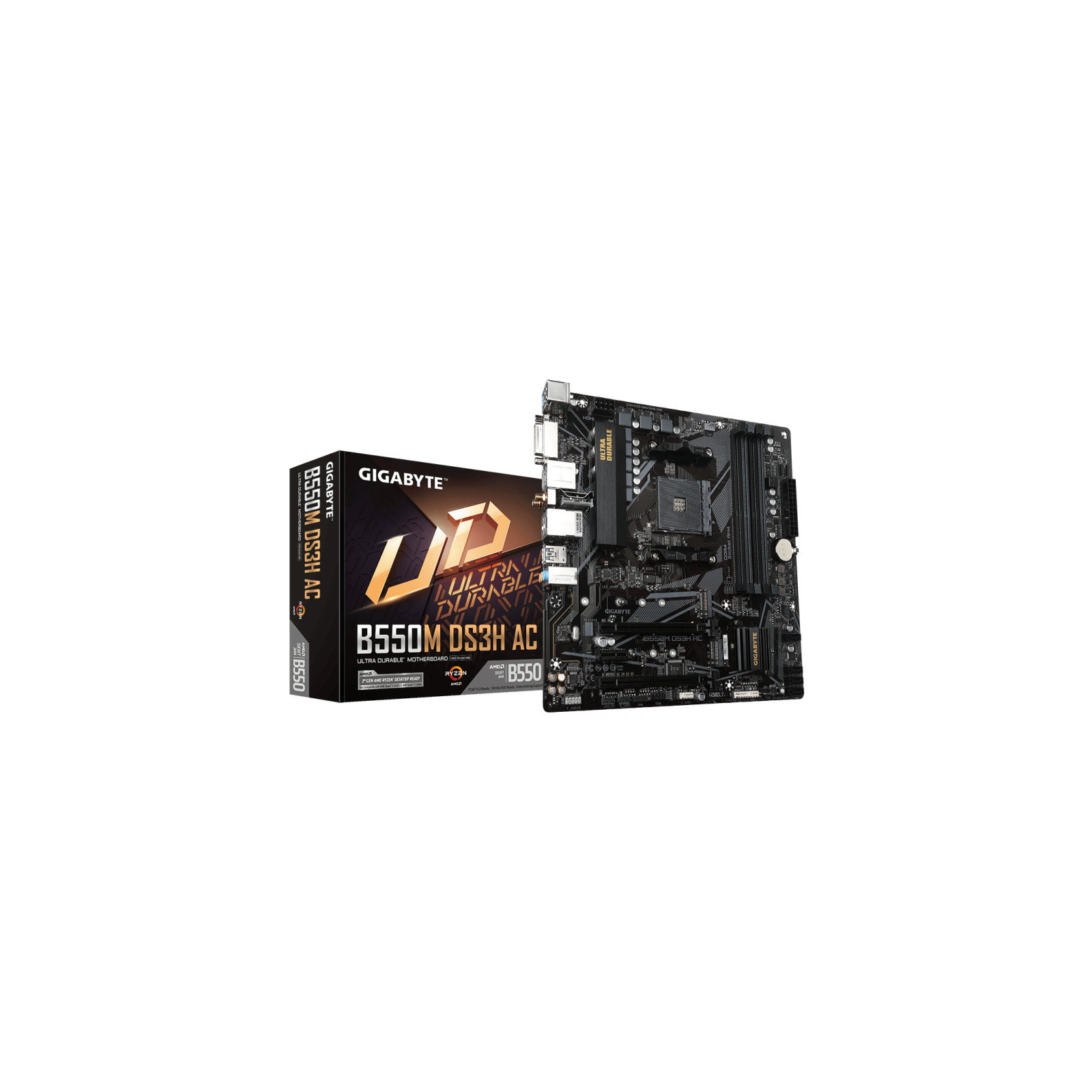 PLACA BASE GIGABYTE B550M DS3H AC AM4 MATX 4XDDR4