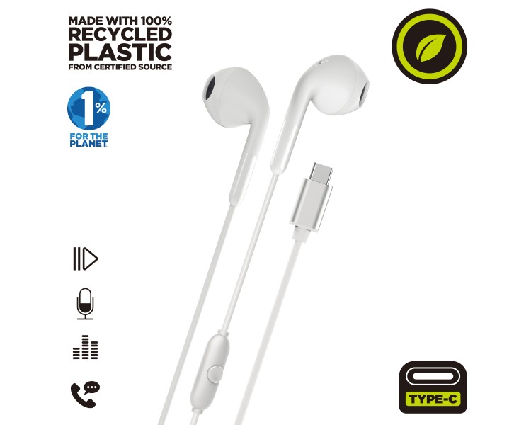 Auriculares muvit e58 usb tipo c