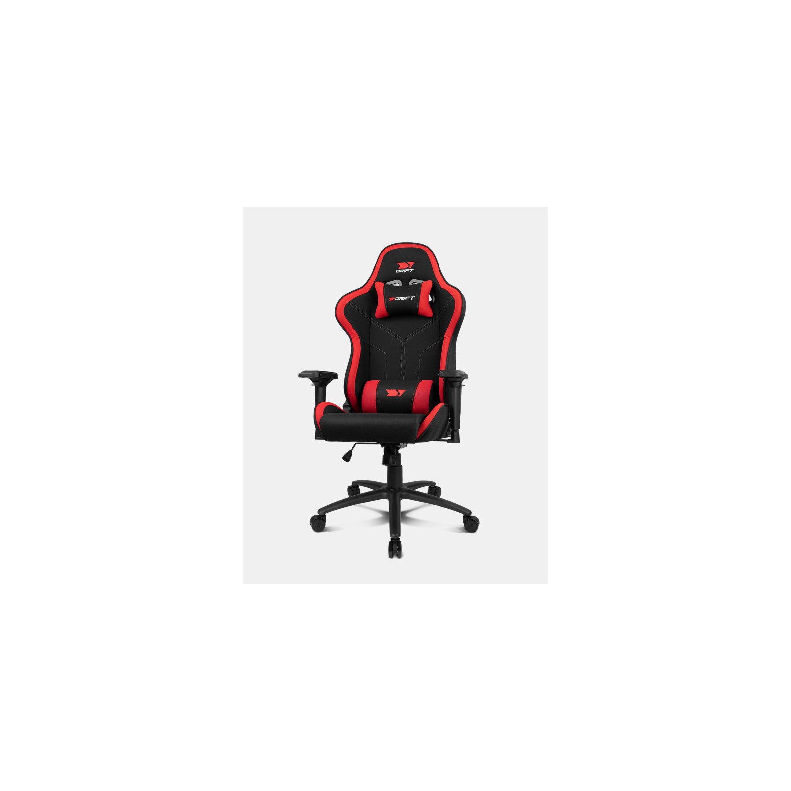 SILLA GAMING DRIFT DR110BR TEJIDO NEGRO ROJO