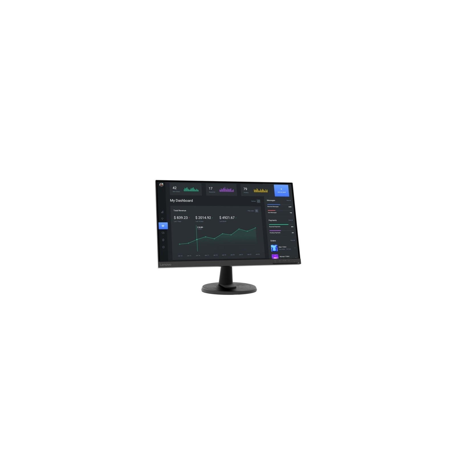 Monitor lenovo 24pulgadas 63dckat6eu hdmi vga