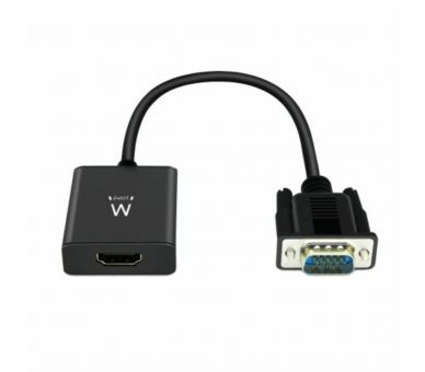 CABLE EWENT CONVERTIDOR VGA MACHO HDMI HEMBRA CON AUDIO 020 METROS