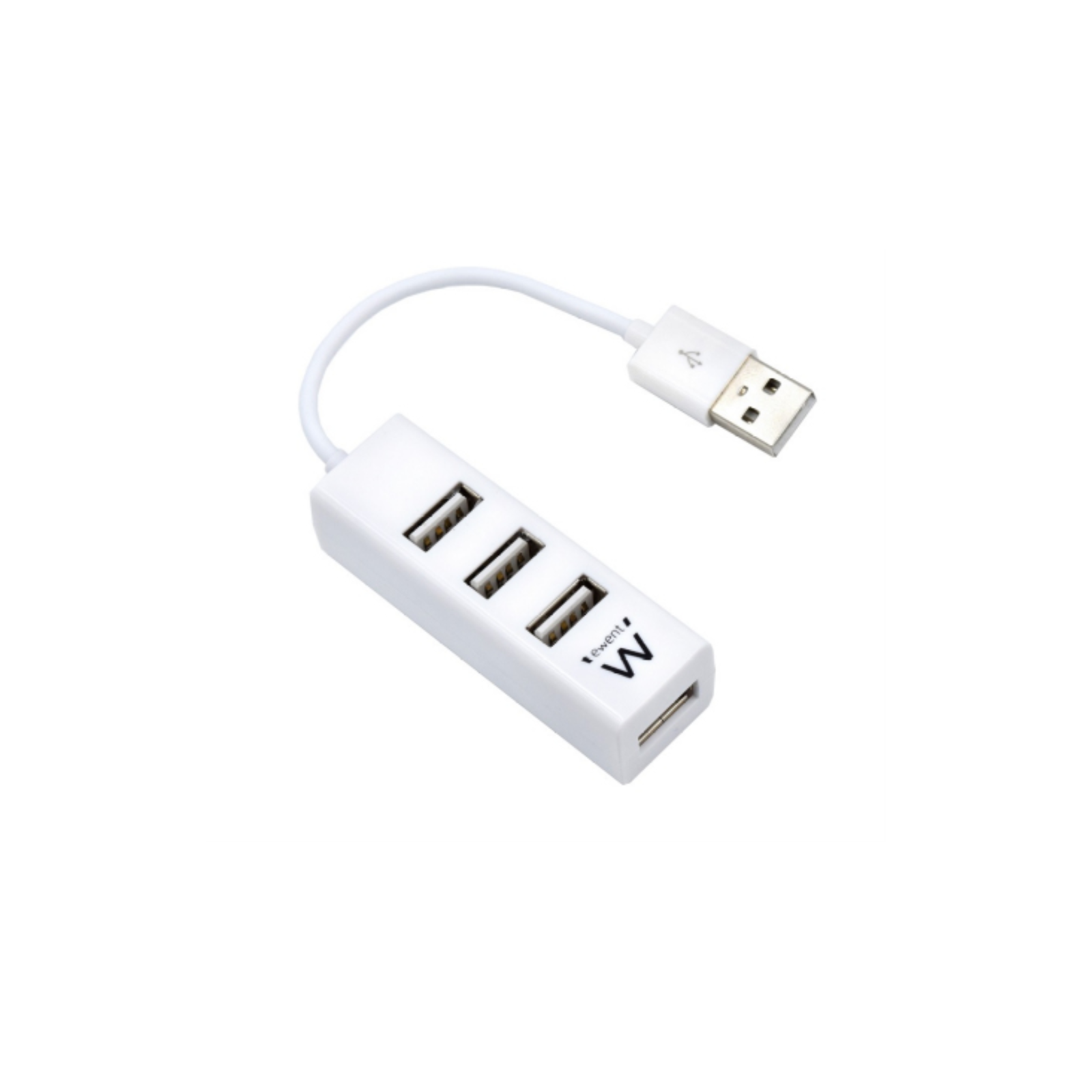 HUB EWENT USB 20 HIGH SPEED USB A 4 PUERTOS BLANCO