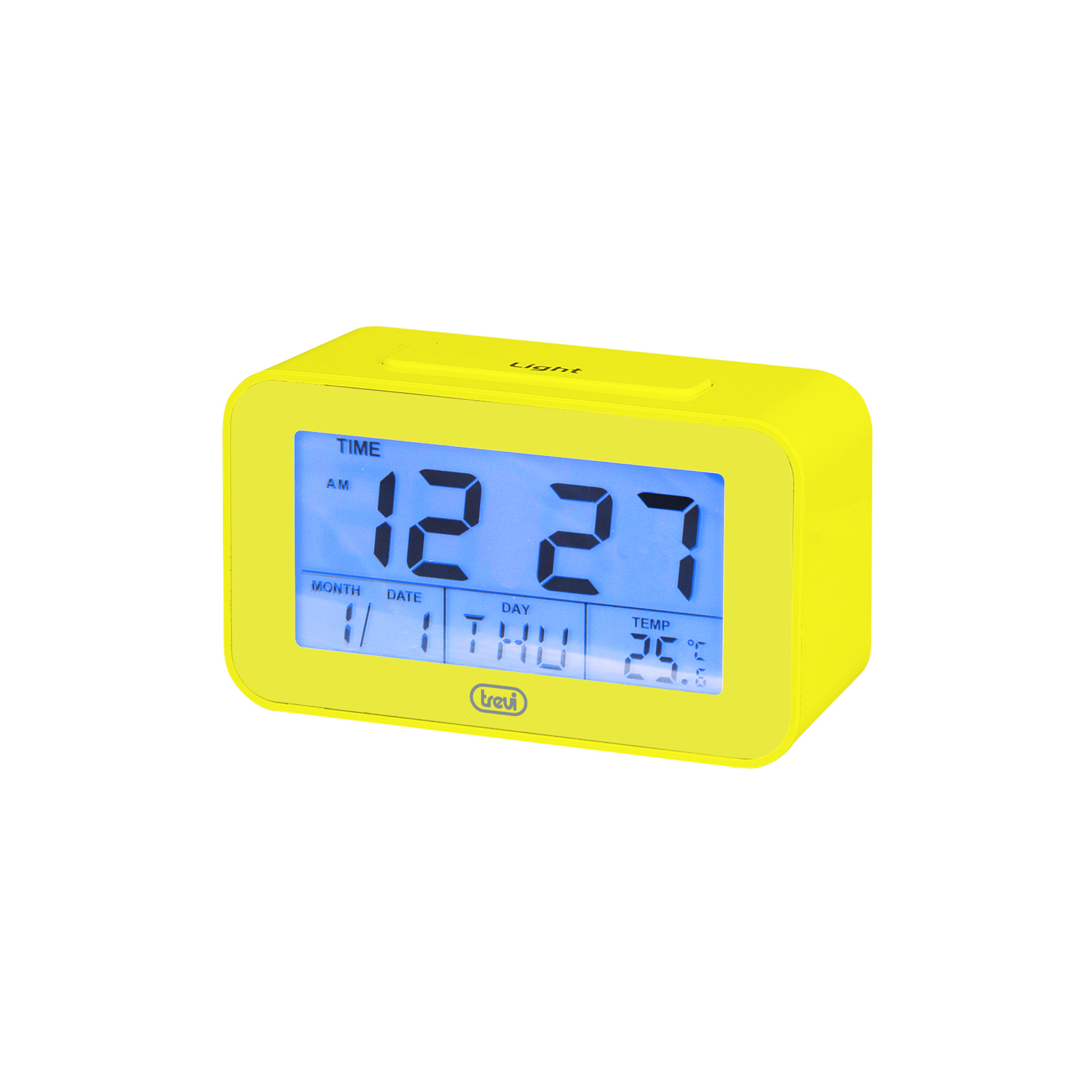 RELOJ DIGITAL CON ALARMA Y TERMoMETRO TREVI SLD 3P50 AMARILLO