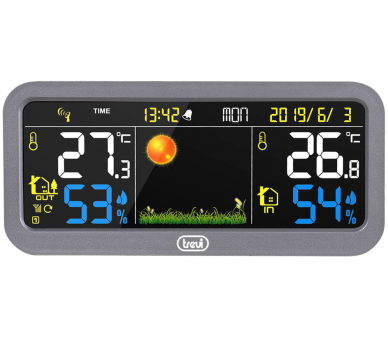 ESTACIoN METEOROLoGICA CON PANTALLA A COLOR Y SENSOR EXTERNO TREVI ME 3P20 RC