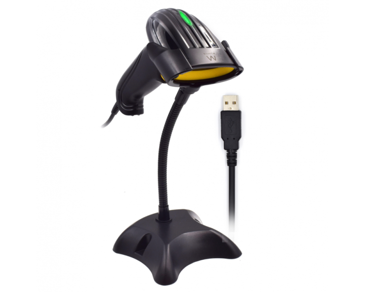 ESCANER DE CODIGOS DE BARRAS CCD 2D USB EWENT