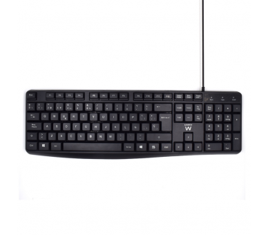 TECLADO EWENT BUSINESS USB CON ESCRITURA SILENCIOSA DISENO ES