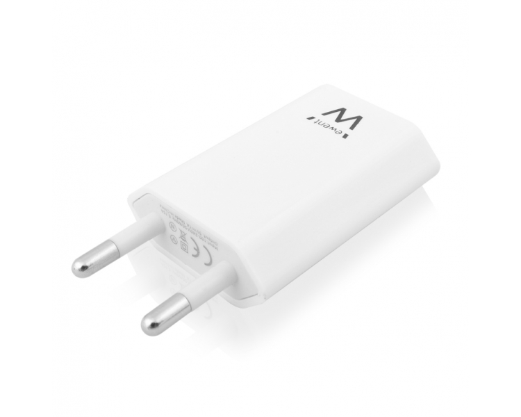 CARGADOR EWENT USB AC 1 PUERTO 1A 5W BLANCO