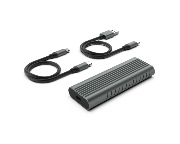 CAJA EWENT USB 32 GEN2 USB C M2 NVME SSD SIN TORNILLOS USB C C Y USB C A