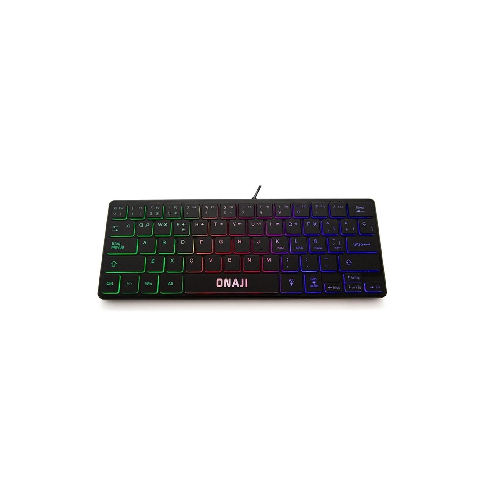 Teclado gaming onaji kii rgb